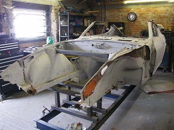 Body panels removed to straighten shell