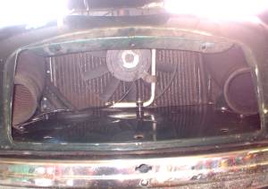 Radiator view after modifications