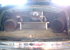 Radiator view before modifications