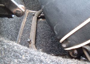 Seat back adjustment - Flintstones style