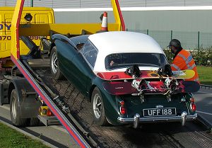 MGA on breakdown truck