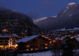 Morzine at night