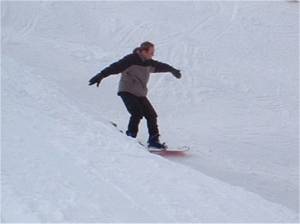 Pat in a halfpipe